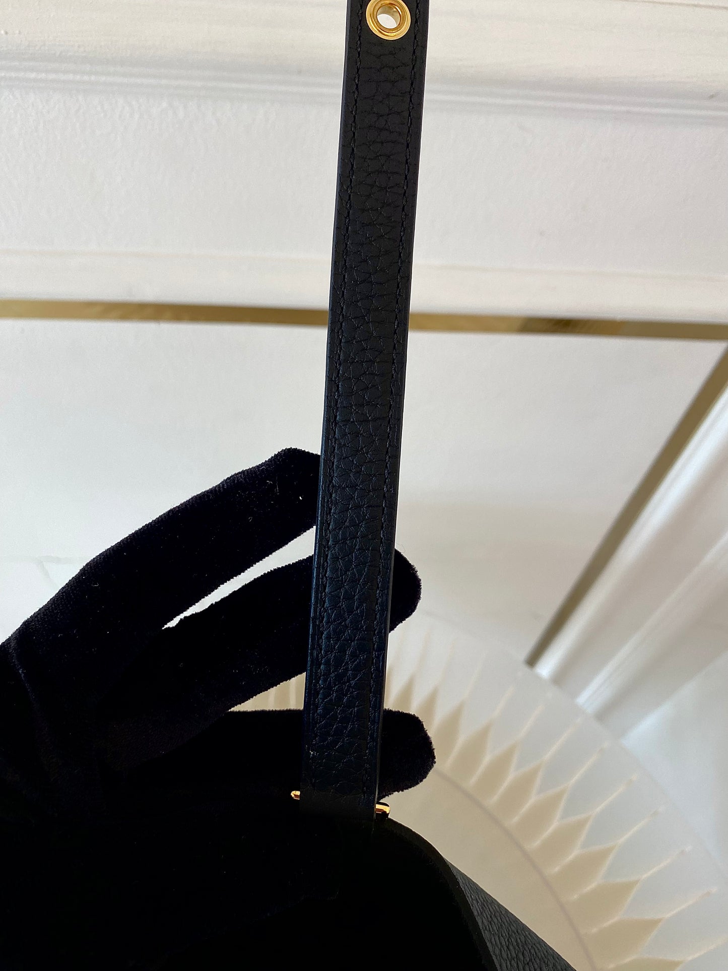 HERMES Picotin 22 Noir GHW