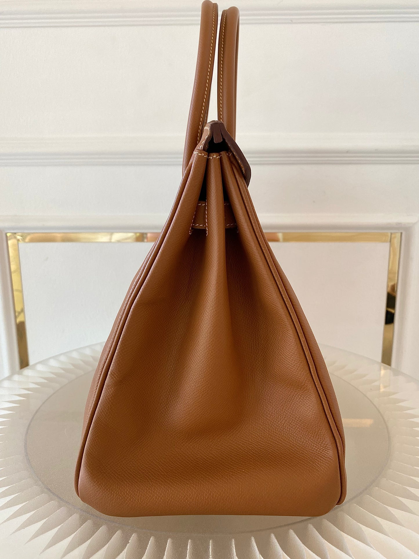 HERMES Birkin 35 Gold on Gold Epsom