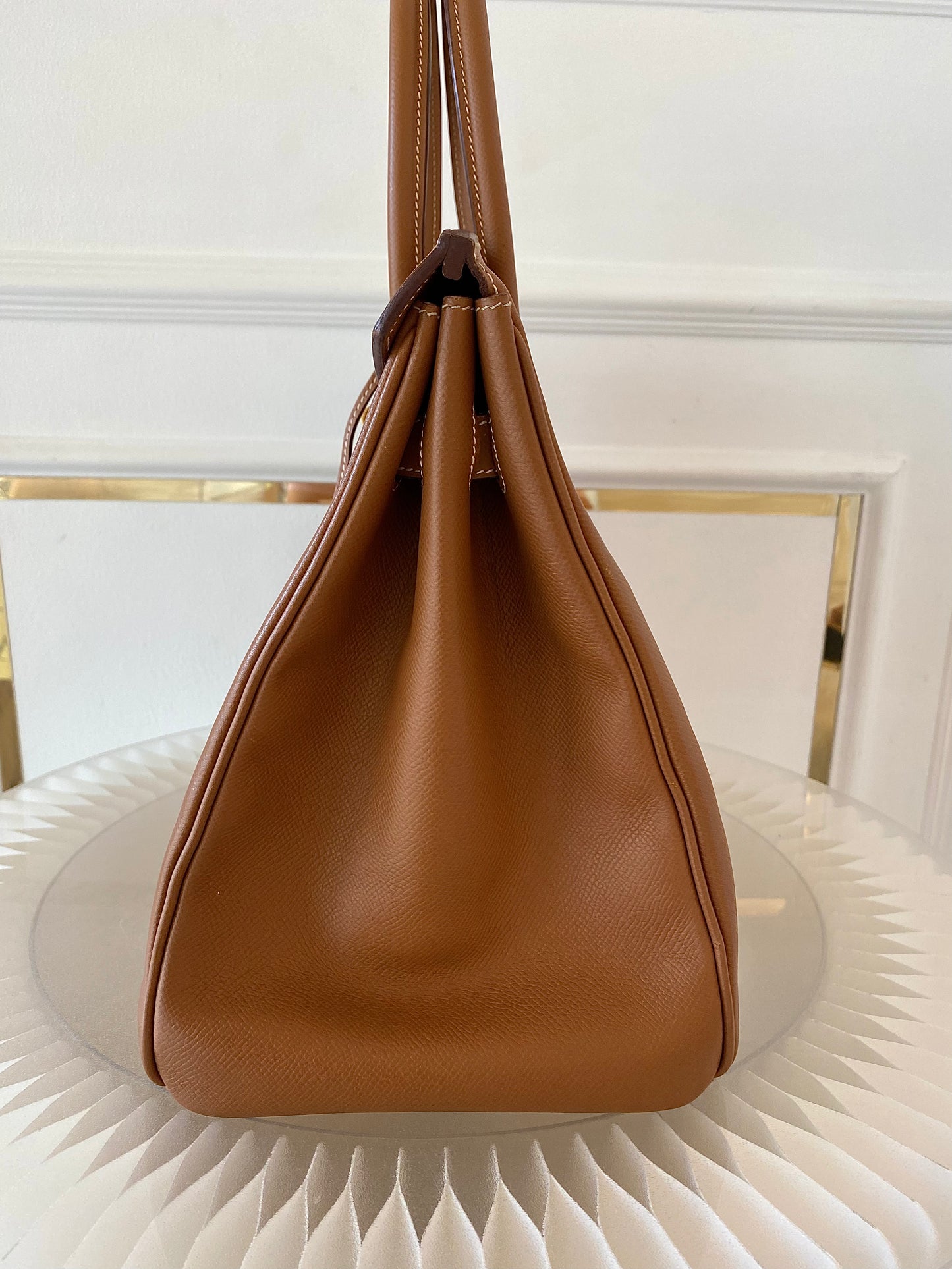 HERMES Birkin 35 Gold on Gold Epsom