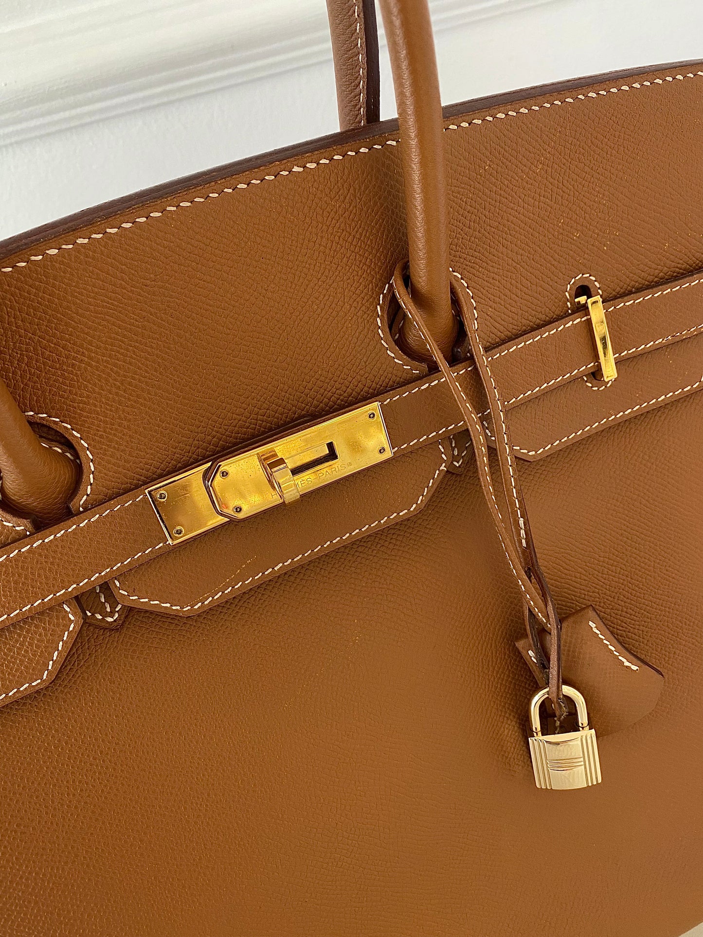 HERMES Birkin 35 Gold on Gold Epsom