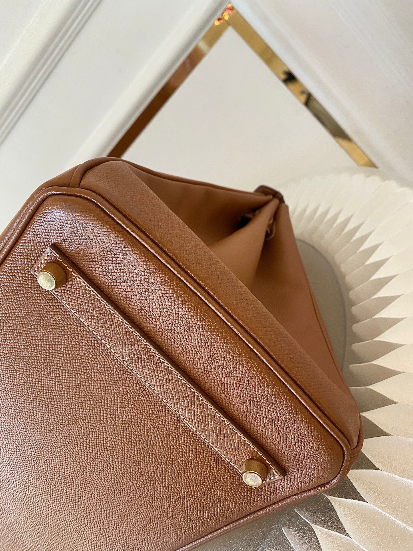HERMES Birkin 35 Gold on Gold Epsom