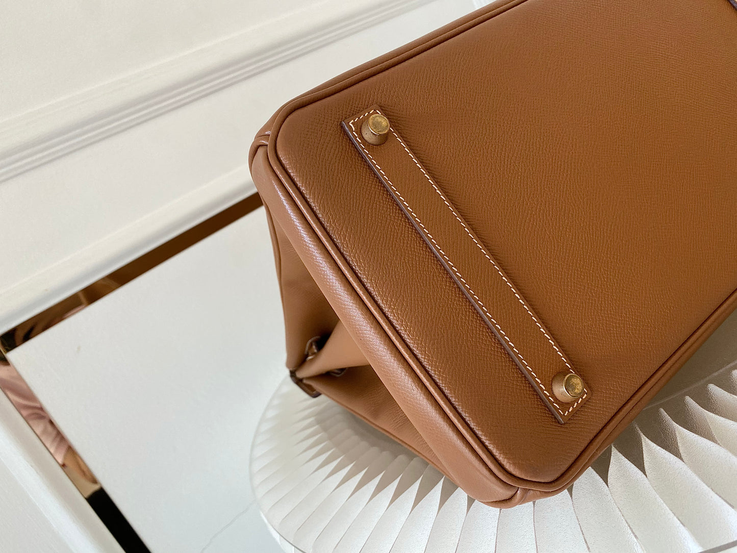 HERMES Birkin 35 Gold on Gold Epsom