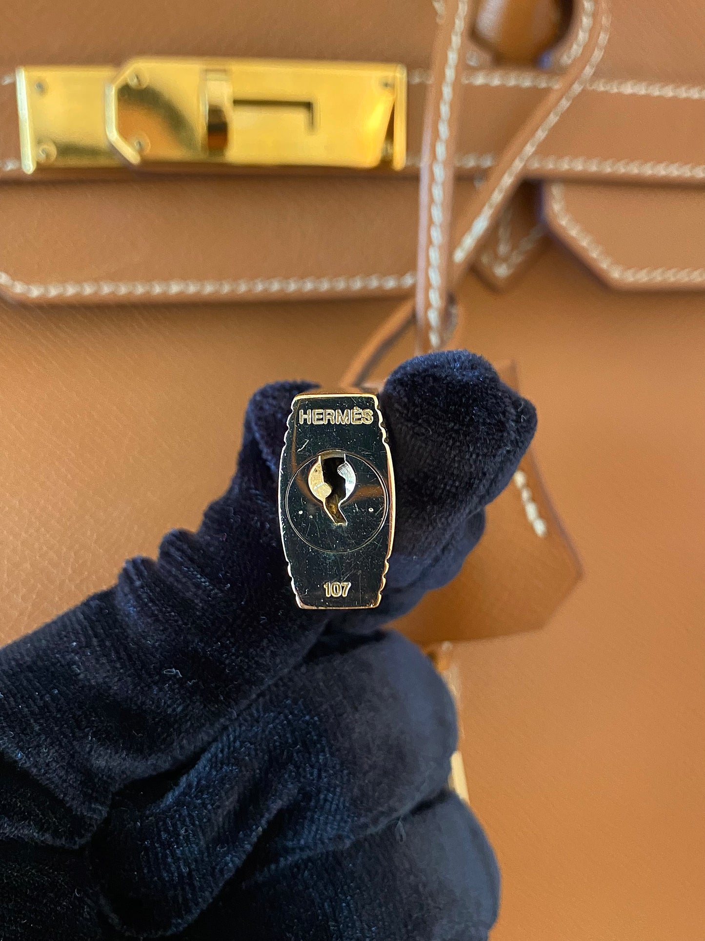 HERMES Birkin 35 Gold on Gold Epsom