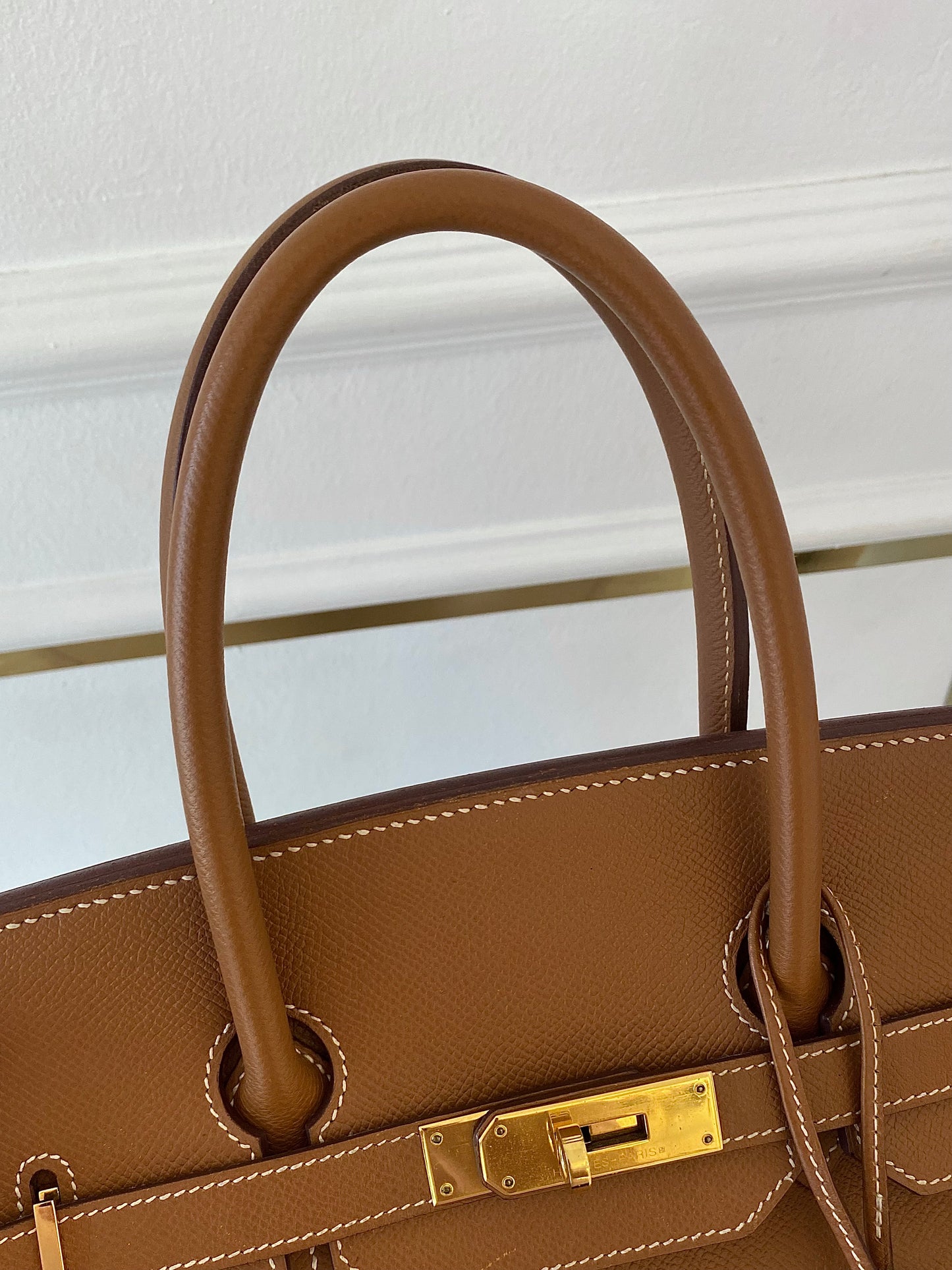 HERMES Birkin 35 Gold on Gold Epsom