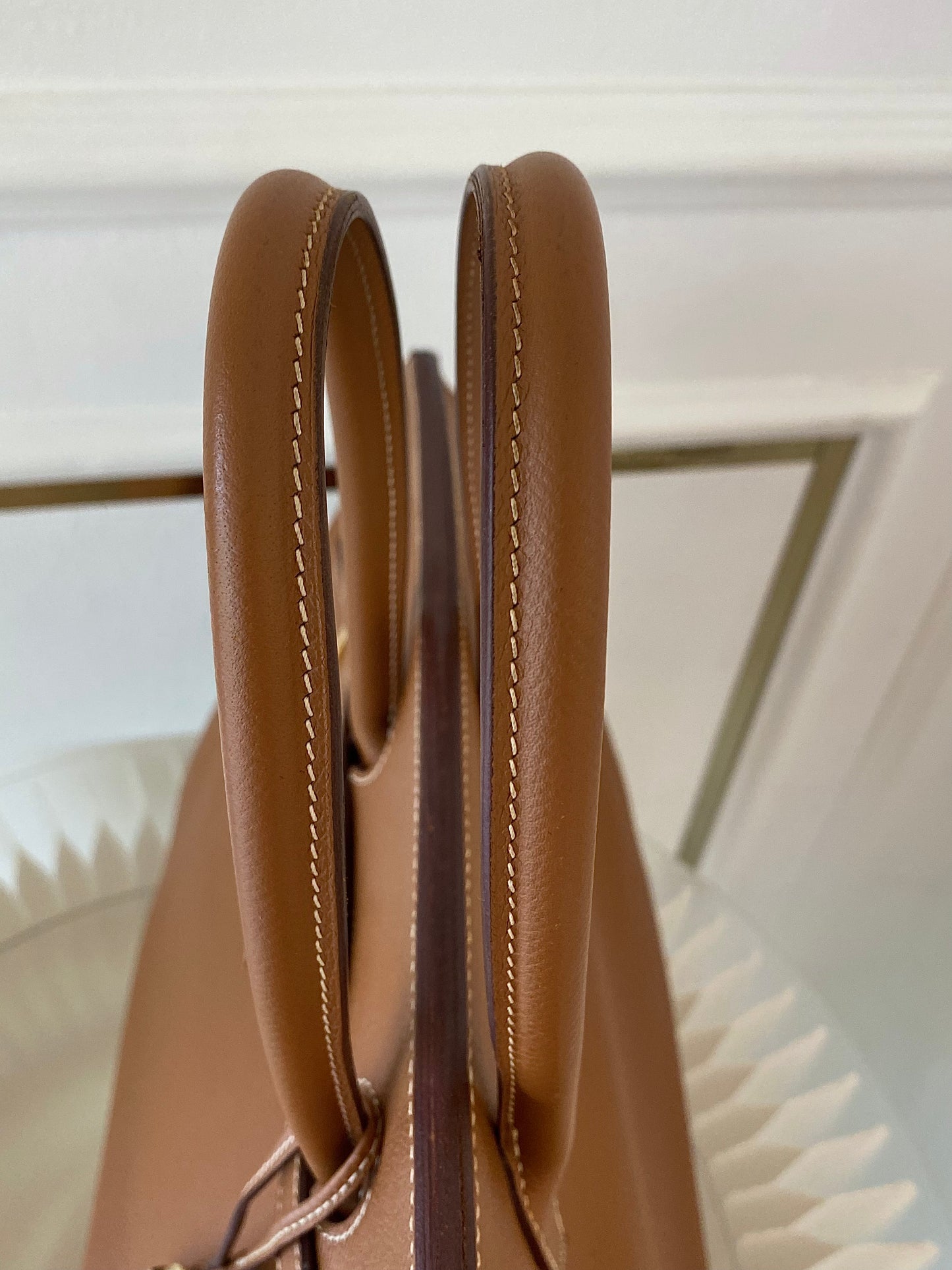HERMES Birkin 35 Gold on Gold Epsom