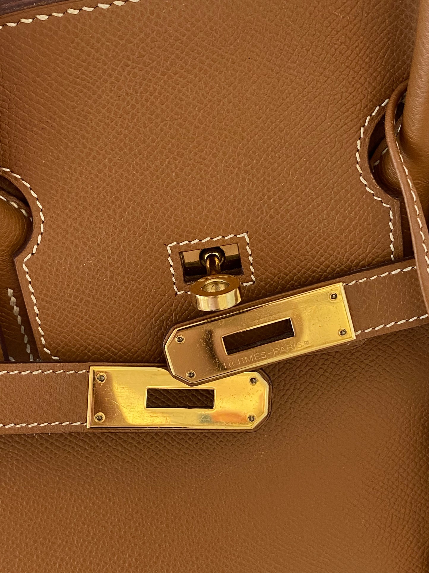 HERMES Birkin 35 Gold on Gold Epsom