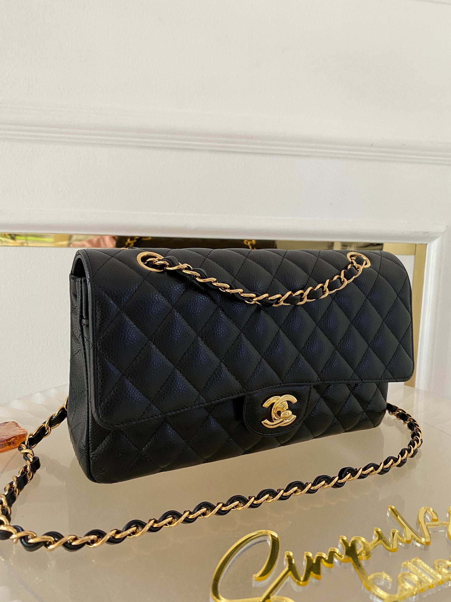 Chanel Medium Flap Caviar GHW