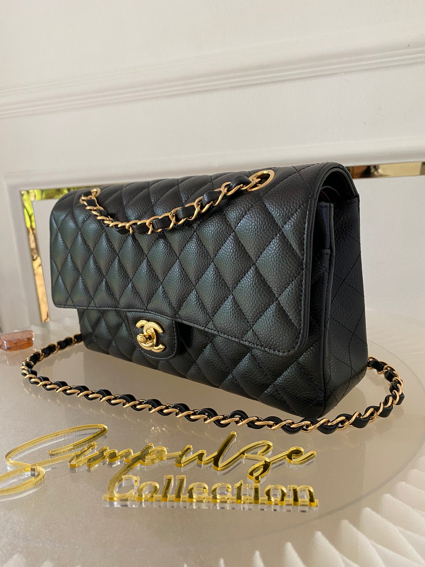 Chanel Medium Flap Caviar GHW