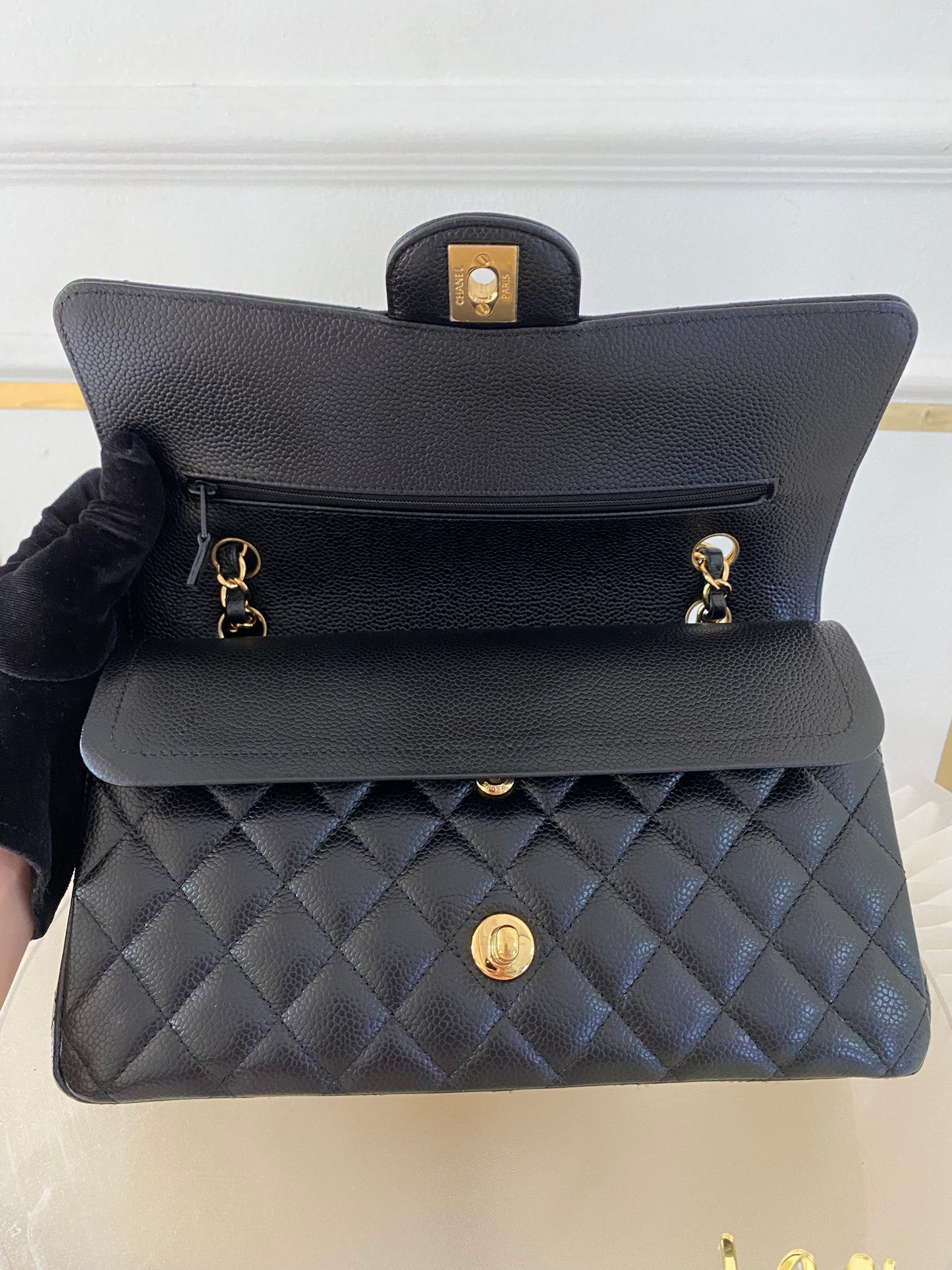 Chanel Medium Flap Caviar GHW
