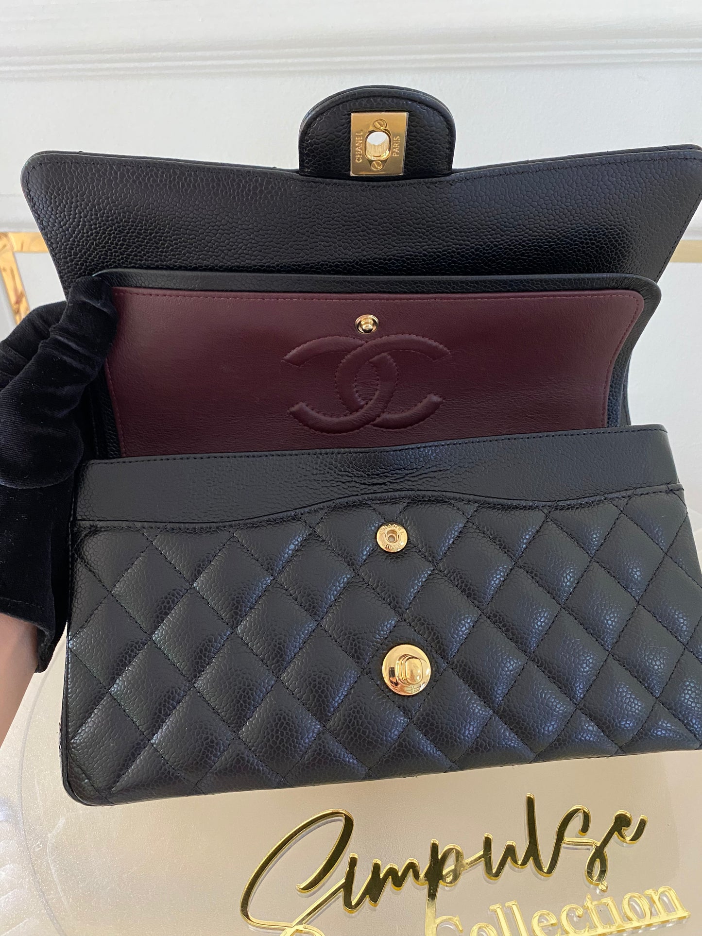 Chanel Medium Flap Caviar GHW