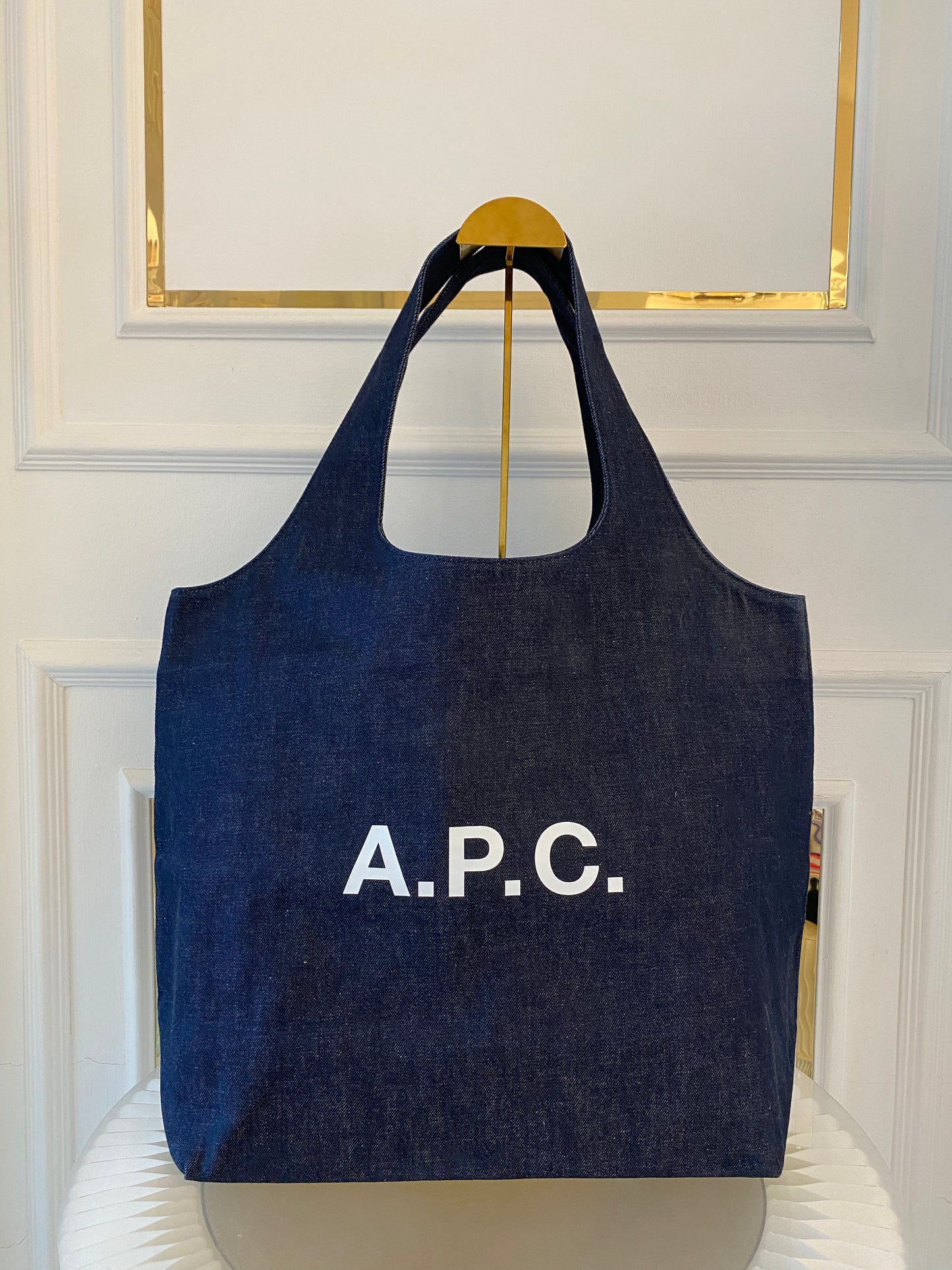 A.P.C Ninon Medium Denim Tote Bag