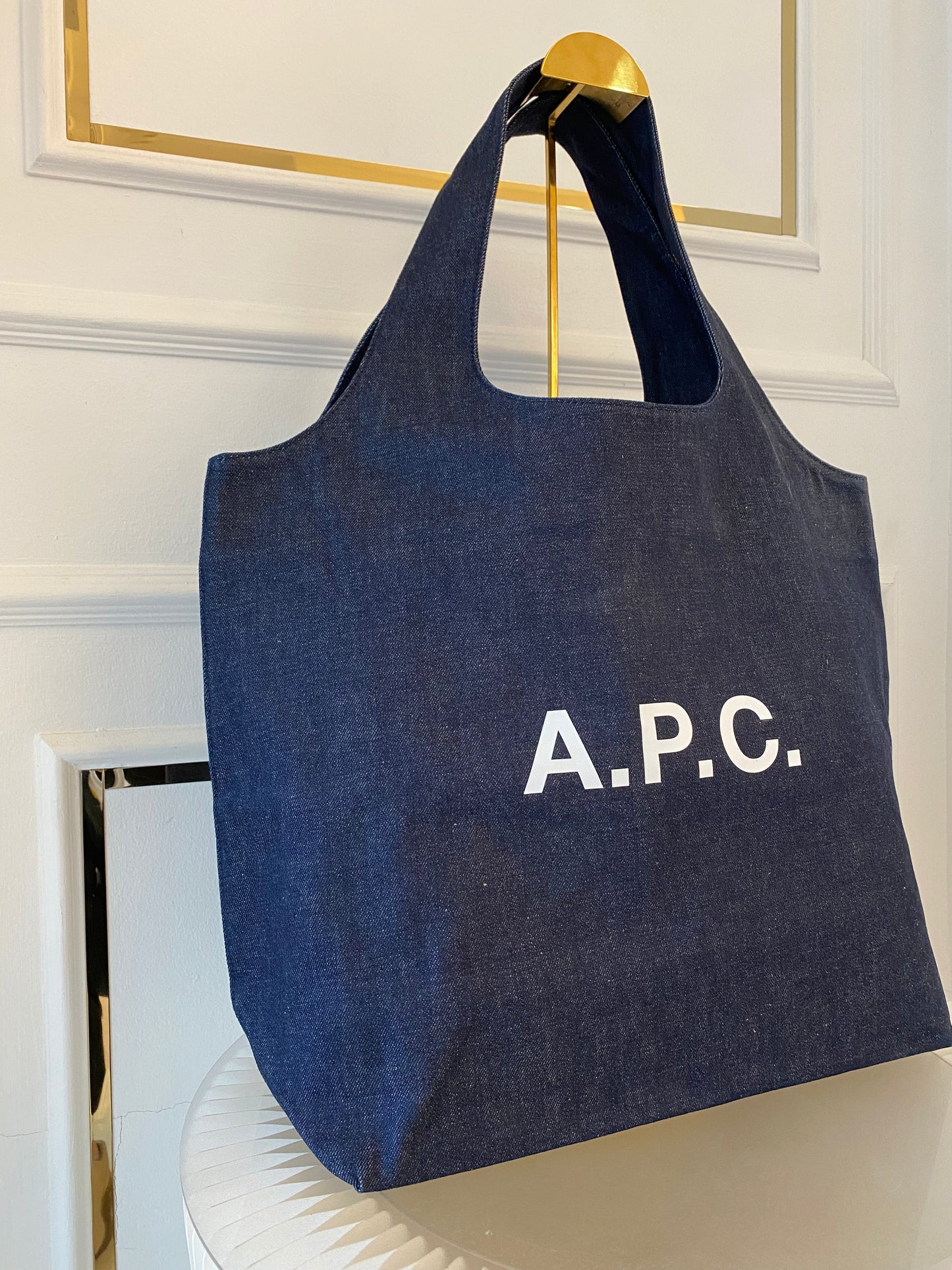 A.P.C Ninon Medium Denim Tote Bag