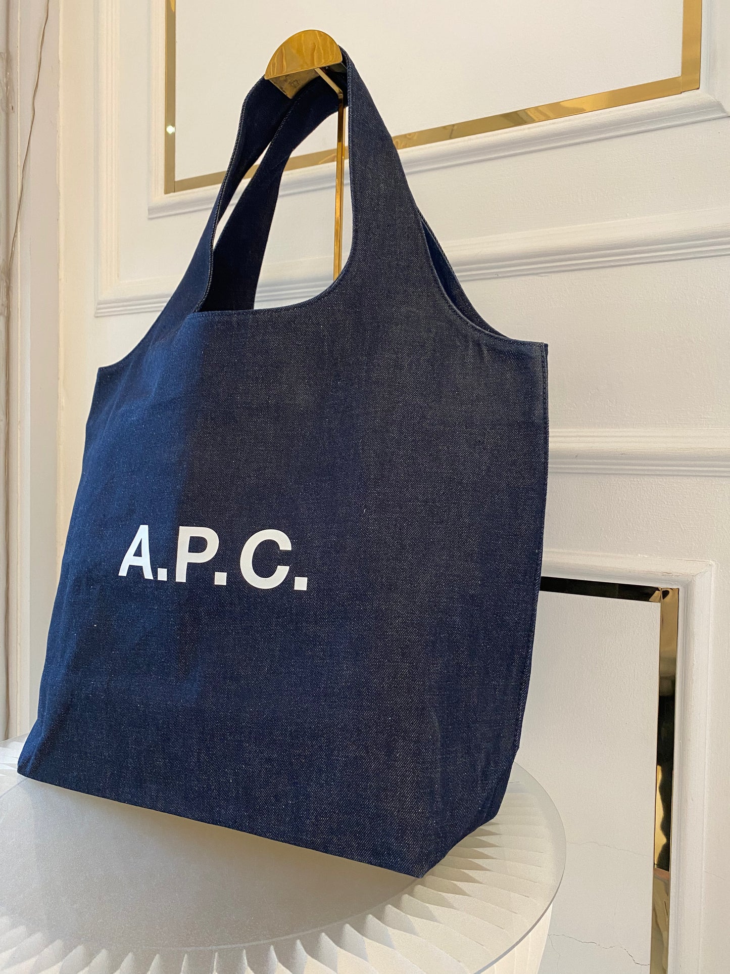 A.P.C Ninon Medium Denim Tote Bag