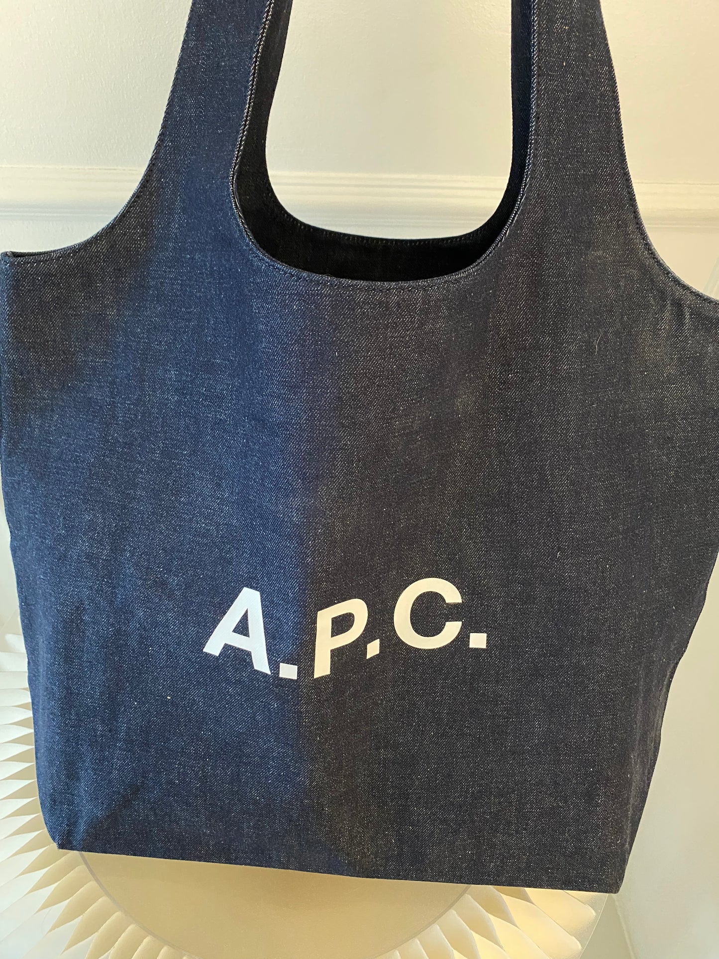 A.P.C Ninon Medium Denim Tote Bag