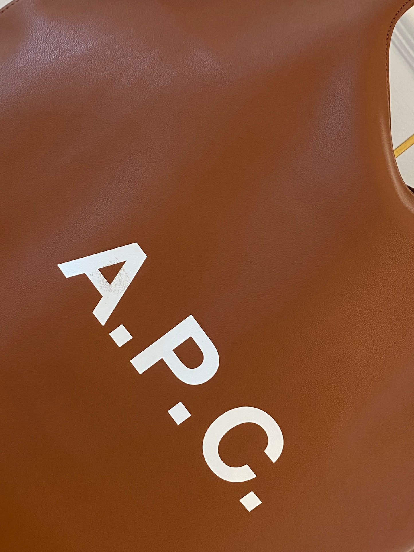 A.P.C Ninon Medium Brown Tote Bag