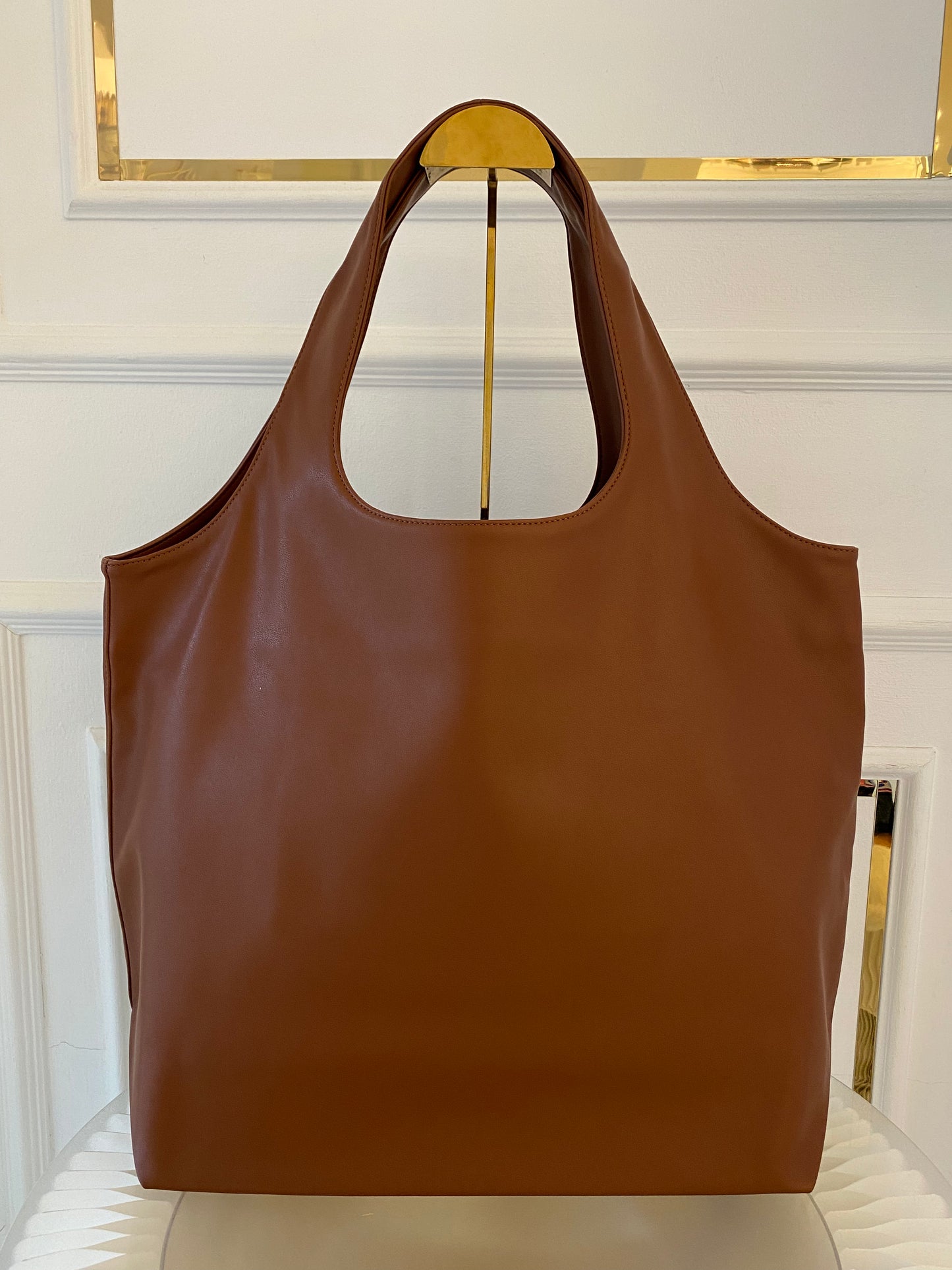 A.P.C Ninon Medium Brown Tote Bag