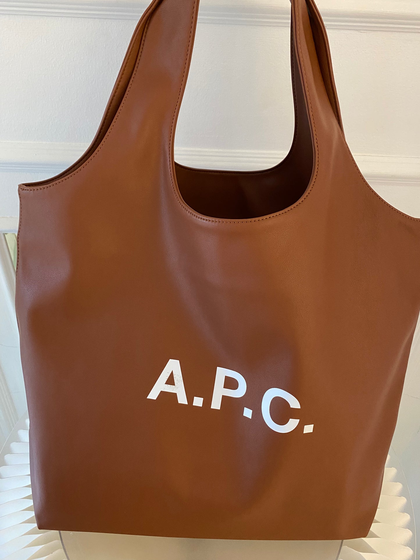 A.P.C Ninon Medium Brown Tote Bag