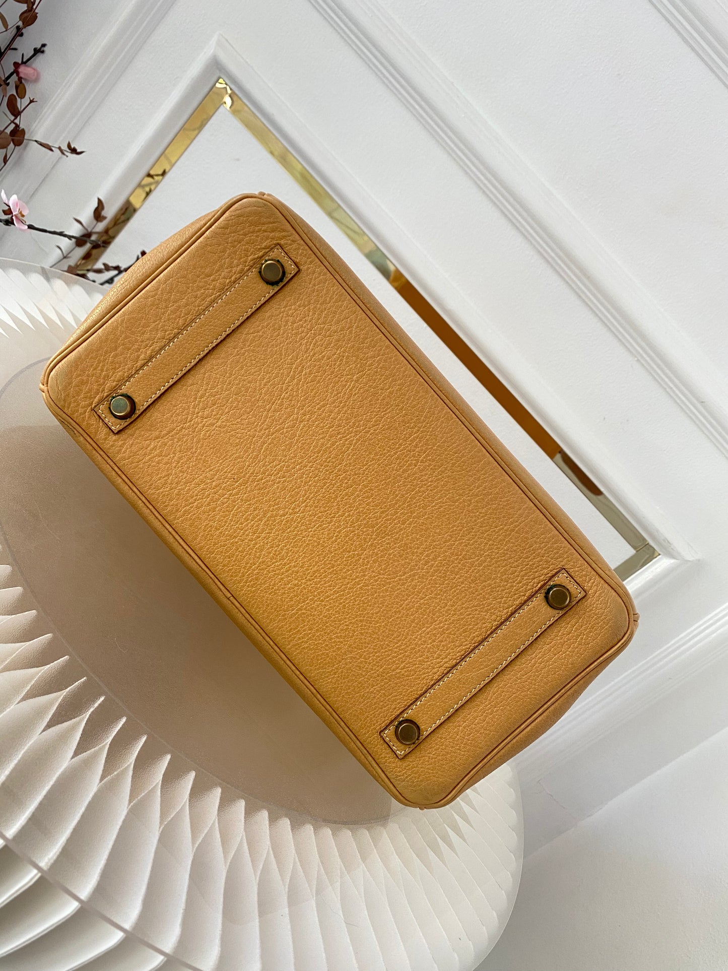 Hermes Birkin 30 Natural Sable Fjord Leather GHW
