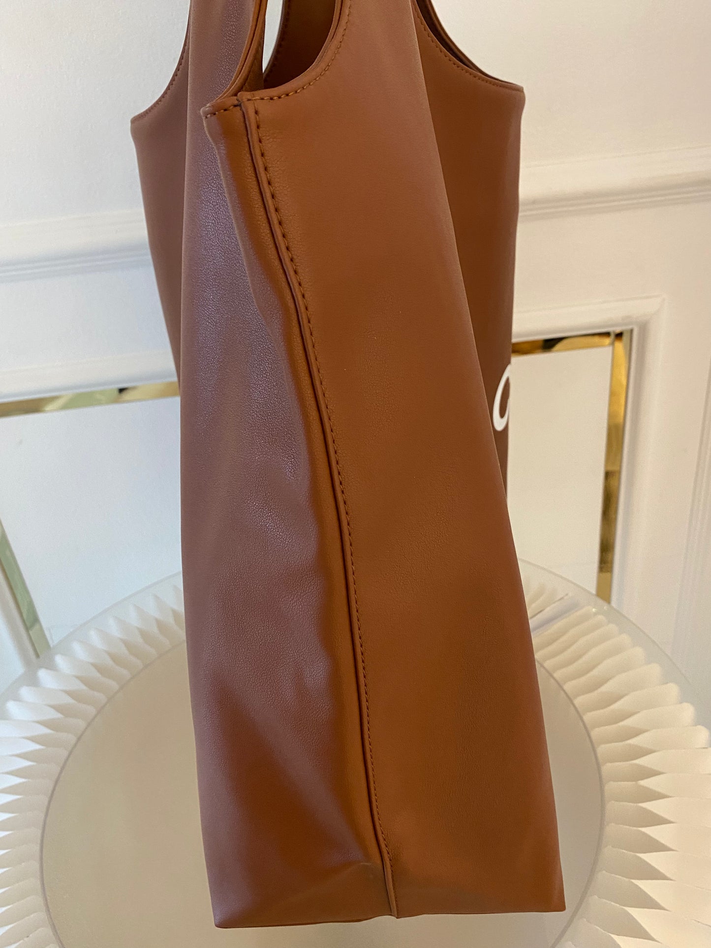 A.P.C Ninon Medium Brown Tote Bag