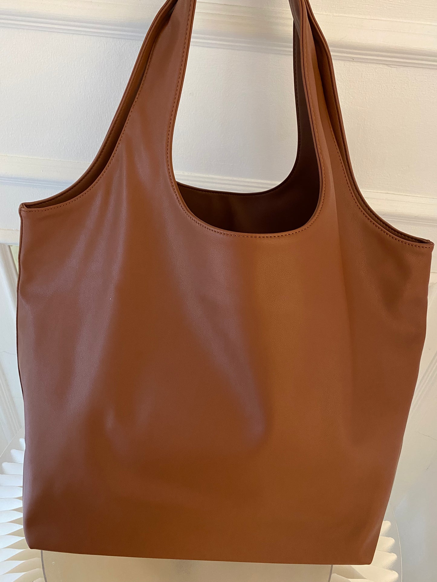 A.P.C Ninon Medium Brown Tote Bag
