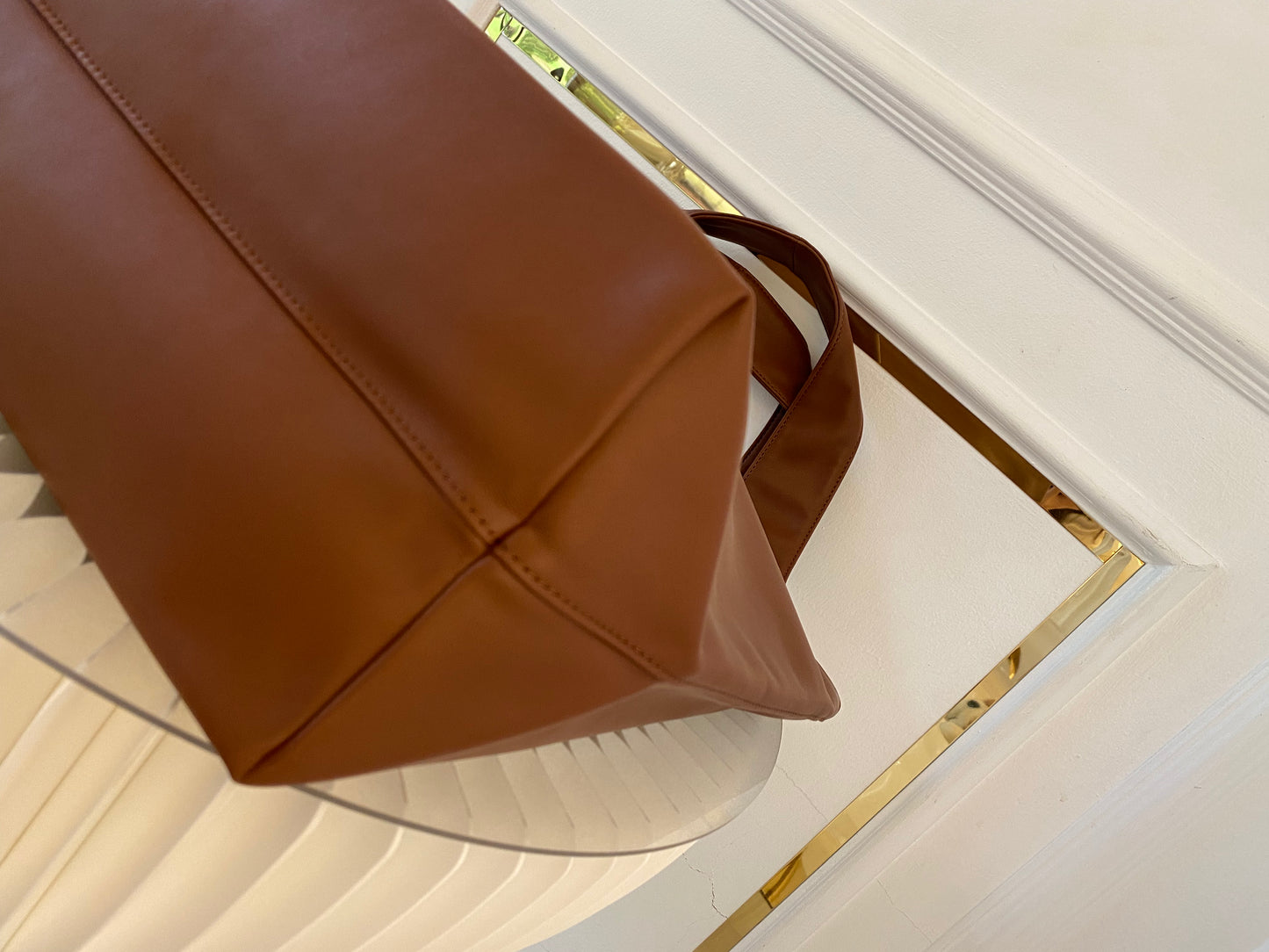 A.P.C Ninon Medium Brown Tote Bag