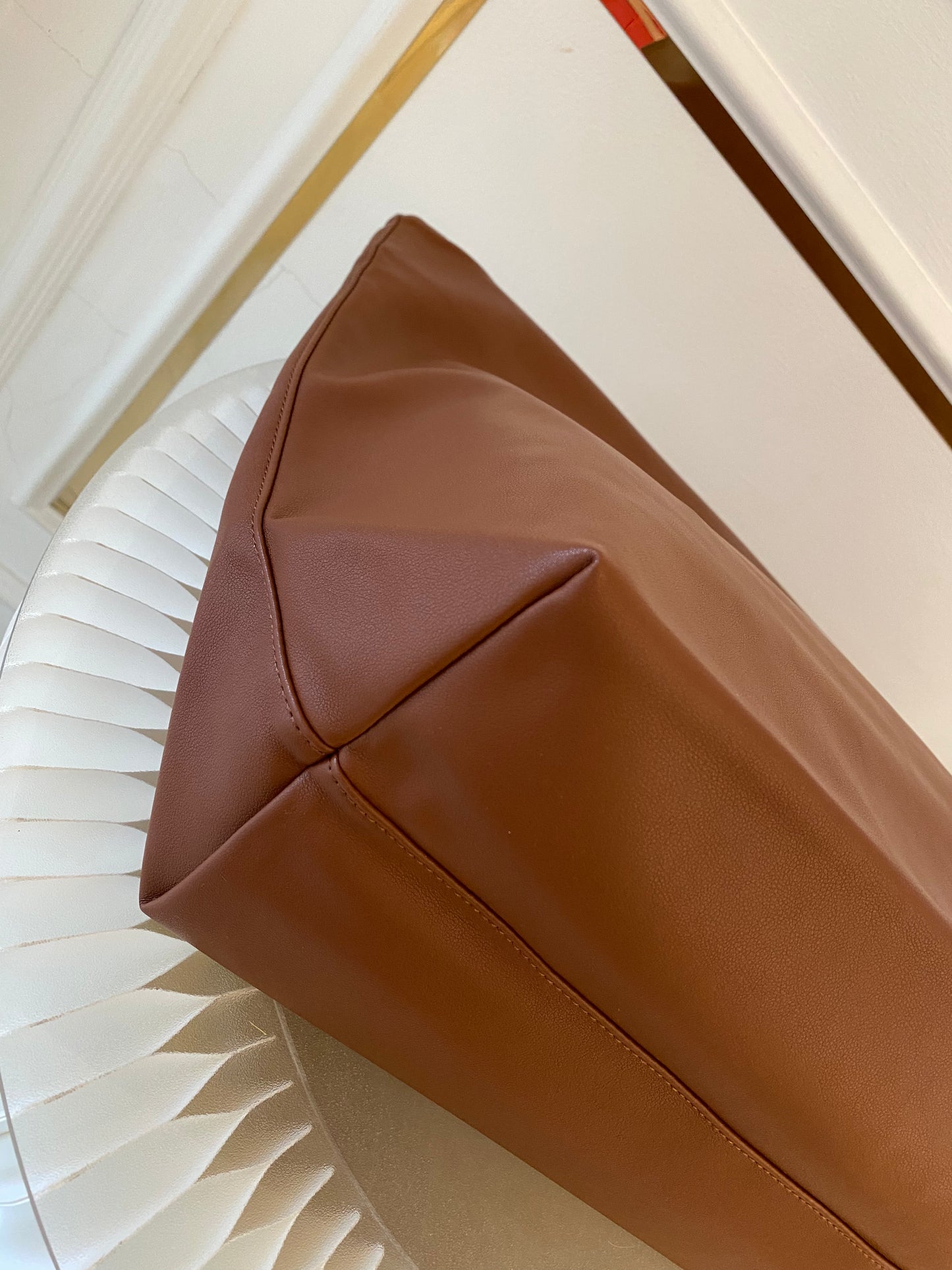 A.P.C Ninon Medium Brown Tote Bag