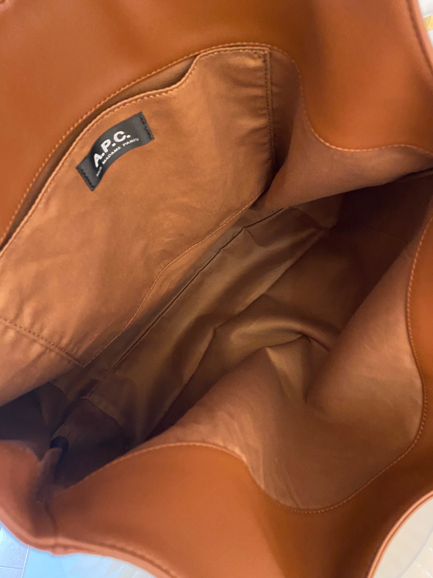 A.P.C Ninon Medium Brown Tote Bag