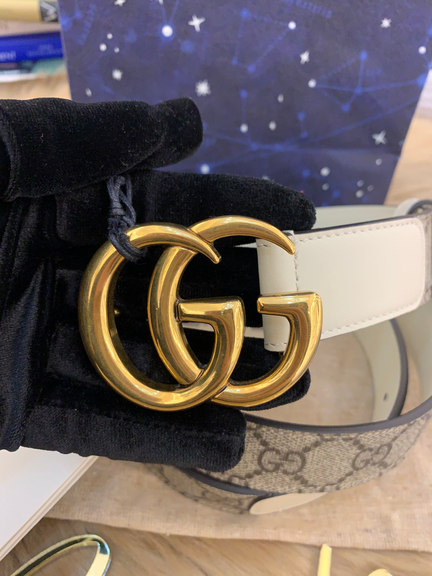 GG Marmont Buckle Leather Belt