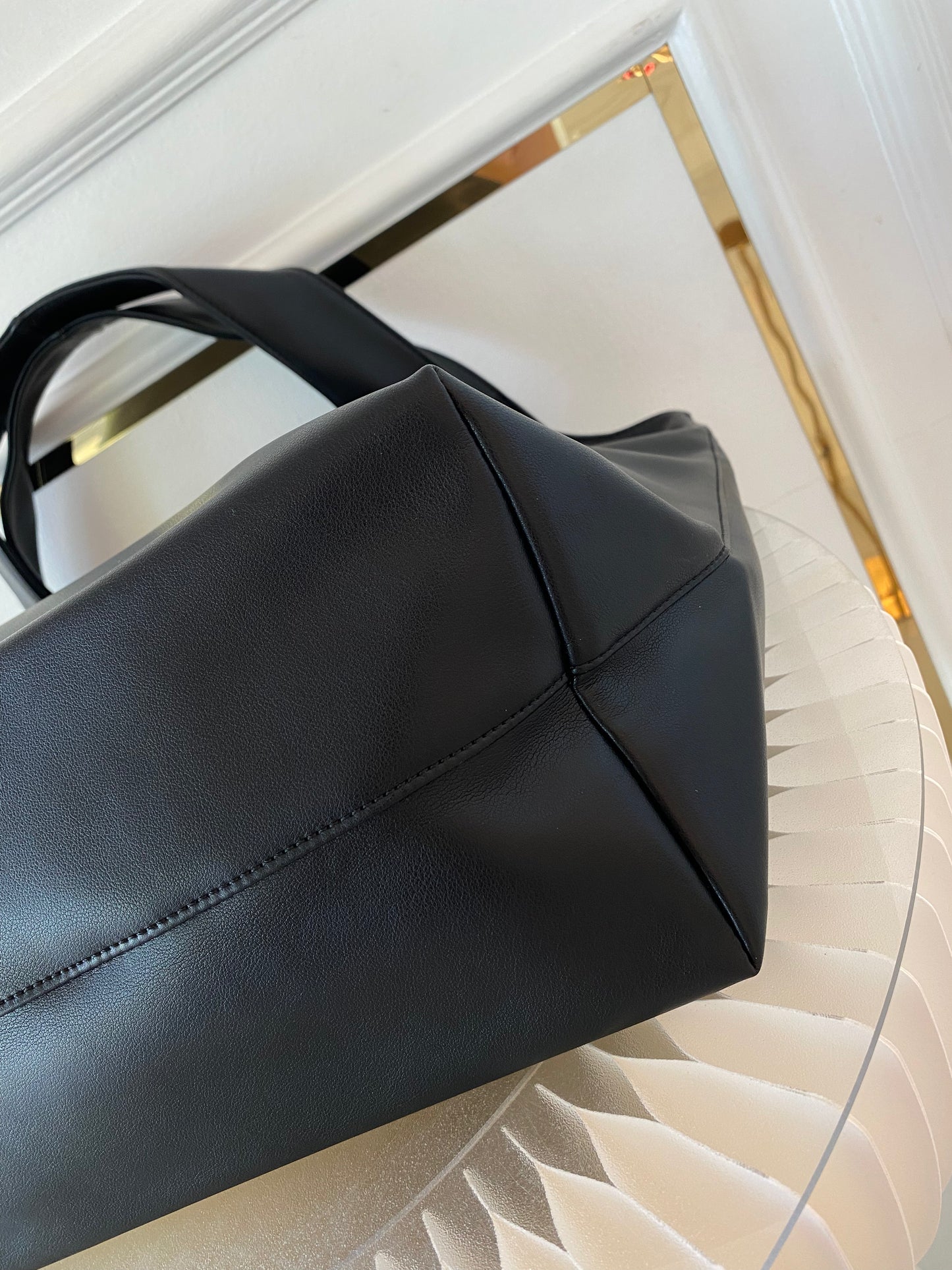 A.P.C Ninon Medium Black Tote Bag
