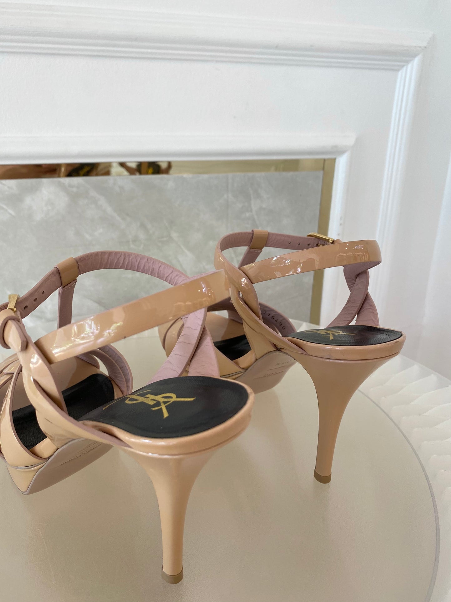 Yves Saint Laurent Tribute Patent Nude Heels