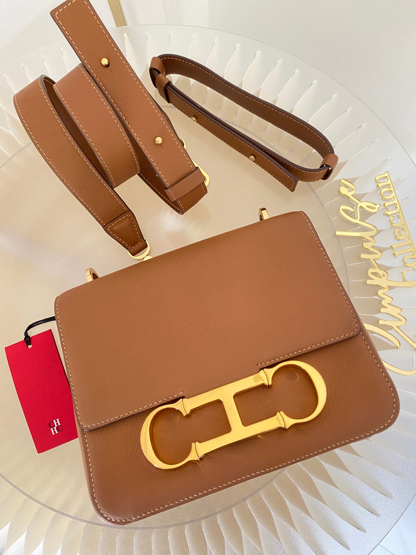 Carolina Herrera Initials Insignia Medium Bag