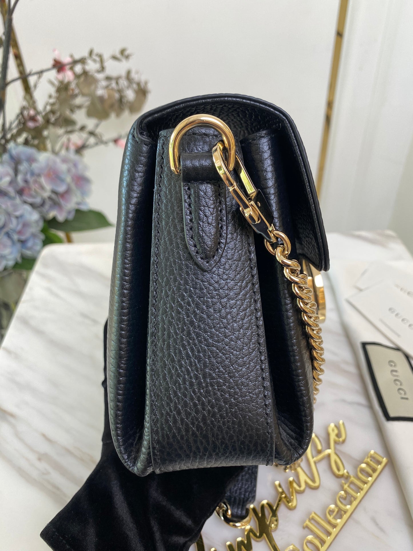 Interlocking G Dollar Calfskin Crossbody Bag