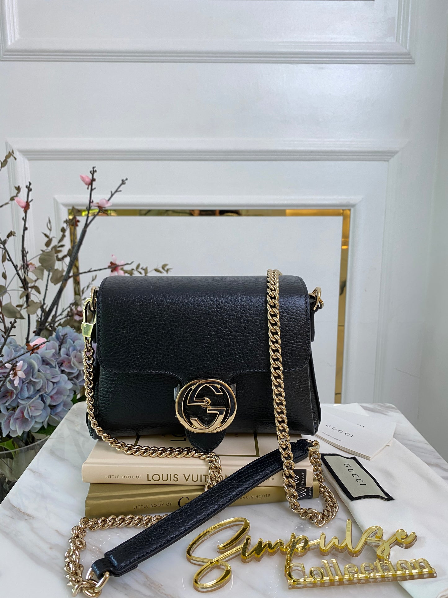 Interlocking G Dollar Calfskin Crossbody Bag