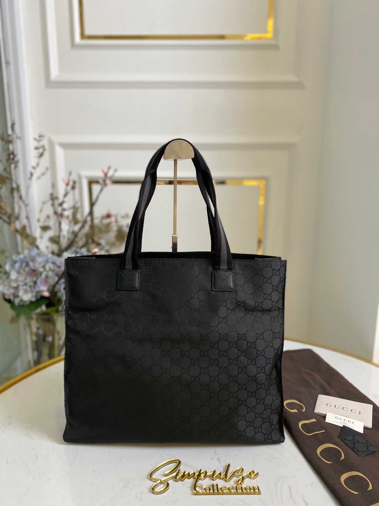 Gucci nylon tote bag discount