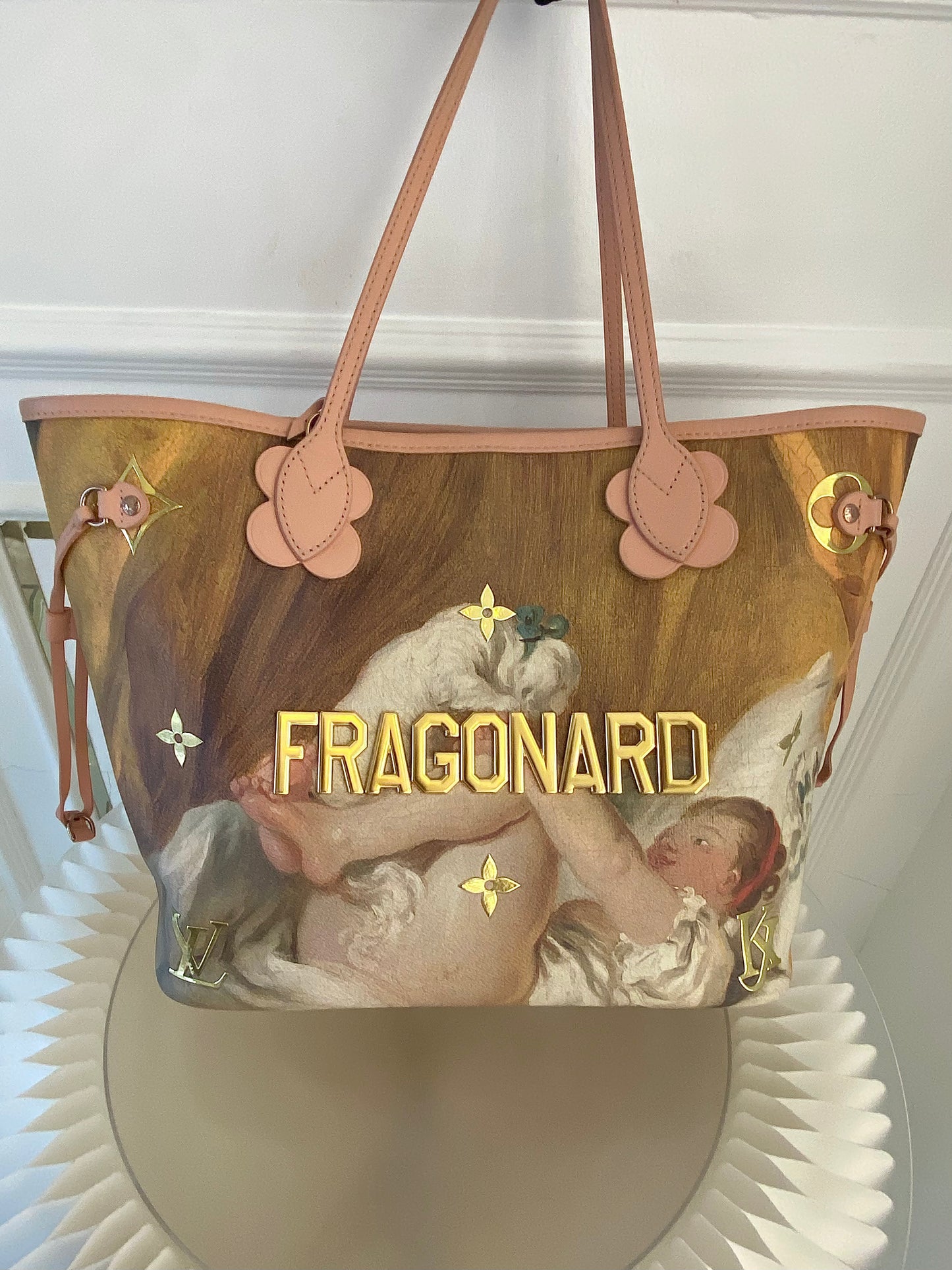 LOUIS VUITTON Limited Edition Jeff Koons Fragonard Neverfull Mm Tote Bag