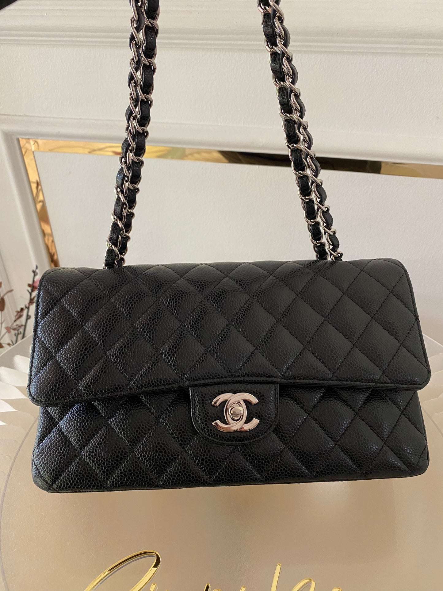 Chanel Medium Flap Caviar SHW