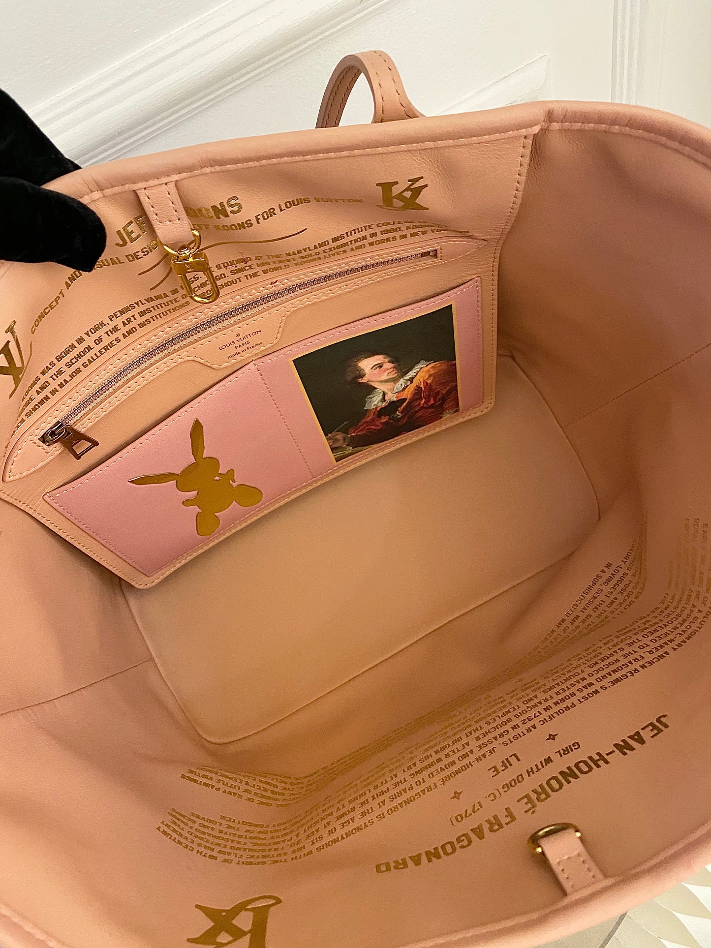 LOUIS VUITTON Limited Edition Jeff Koons Fragonard Neverfull Mm Tote Bag