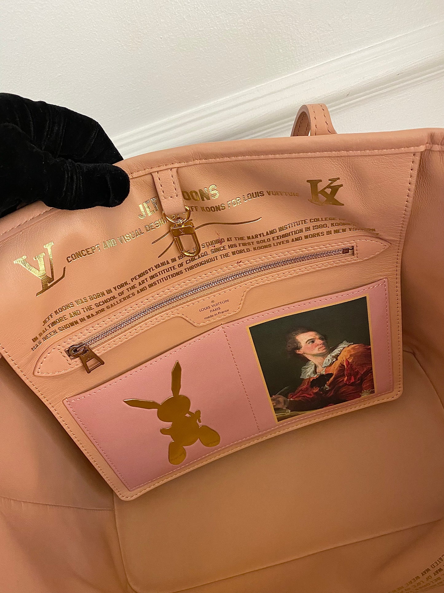 LOUIS VUITTON Limited Edition Jeff Koons Fragonard Neverfull Mm Tote Bag
