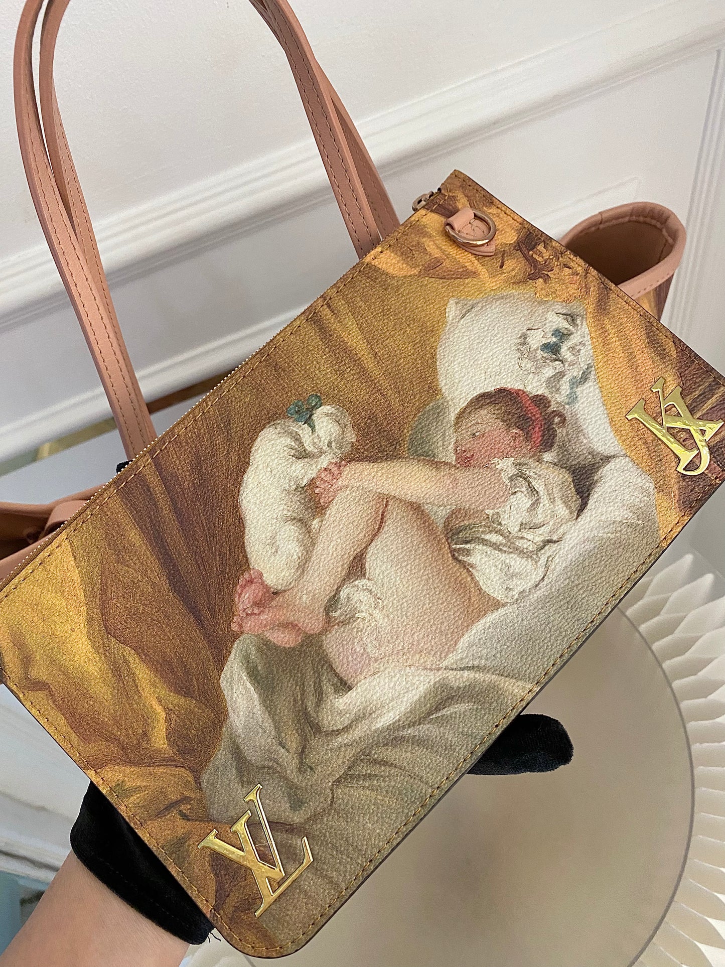 LOUIS VUITTON Limited Edition Jeff Koons Fragonard Neverfull Mm Tote Bag
