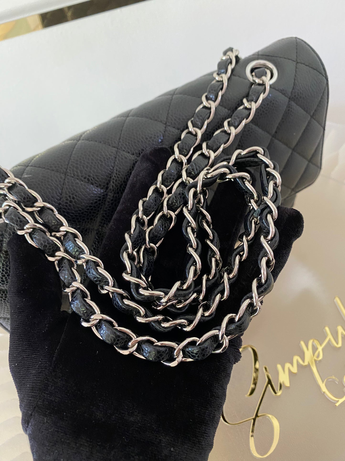 Chanel Medium Flap Caviar SHW