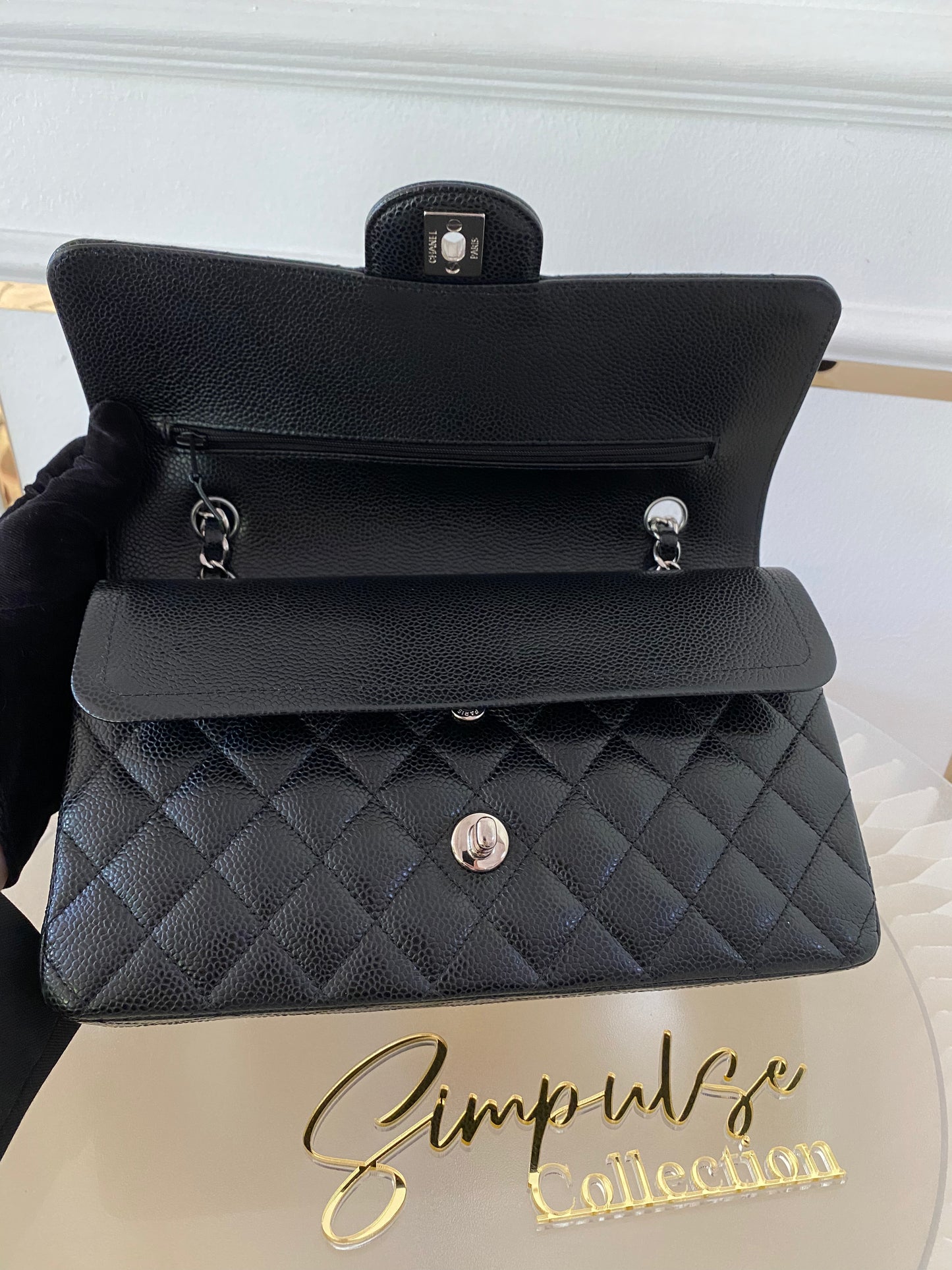 Chanel Medium Flap Caviar SHW