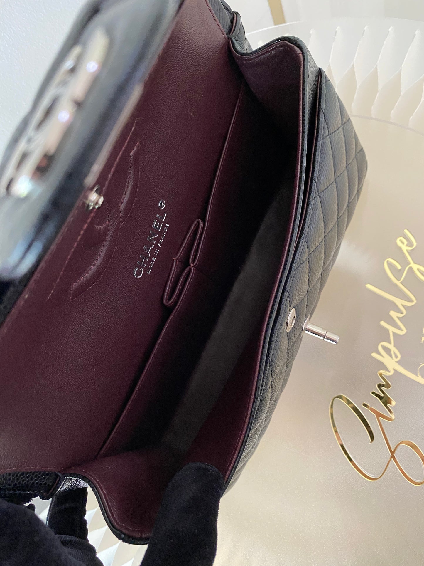 Chanel Medium Flap Caviar SHW