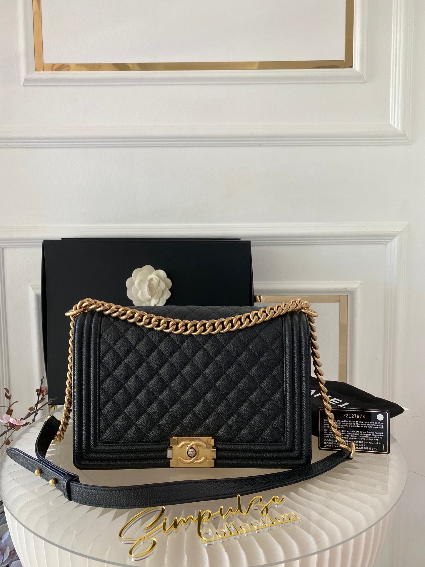 Chanel Leboy New Medium Caviar GHW