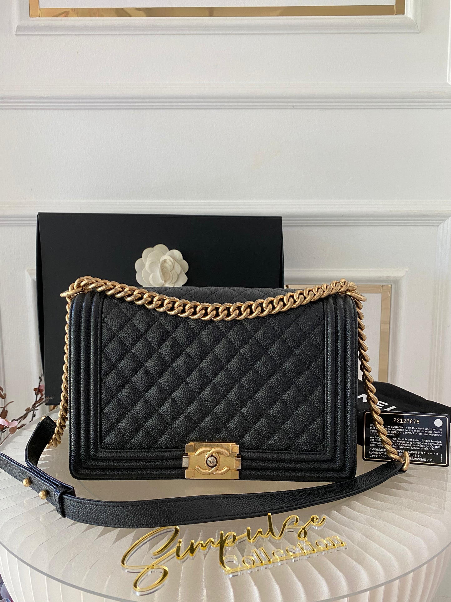 Chanel Leboy New Medium Caviar GHW