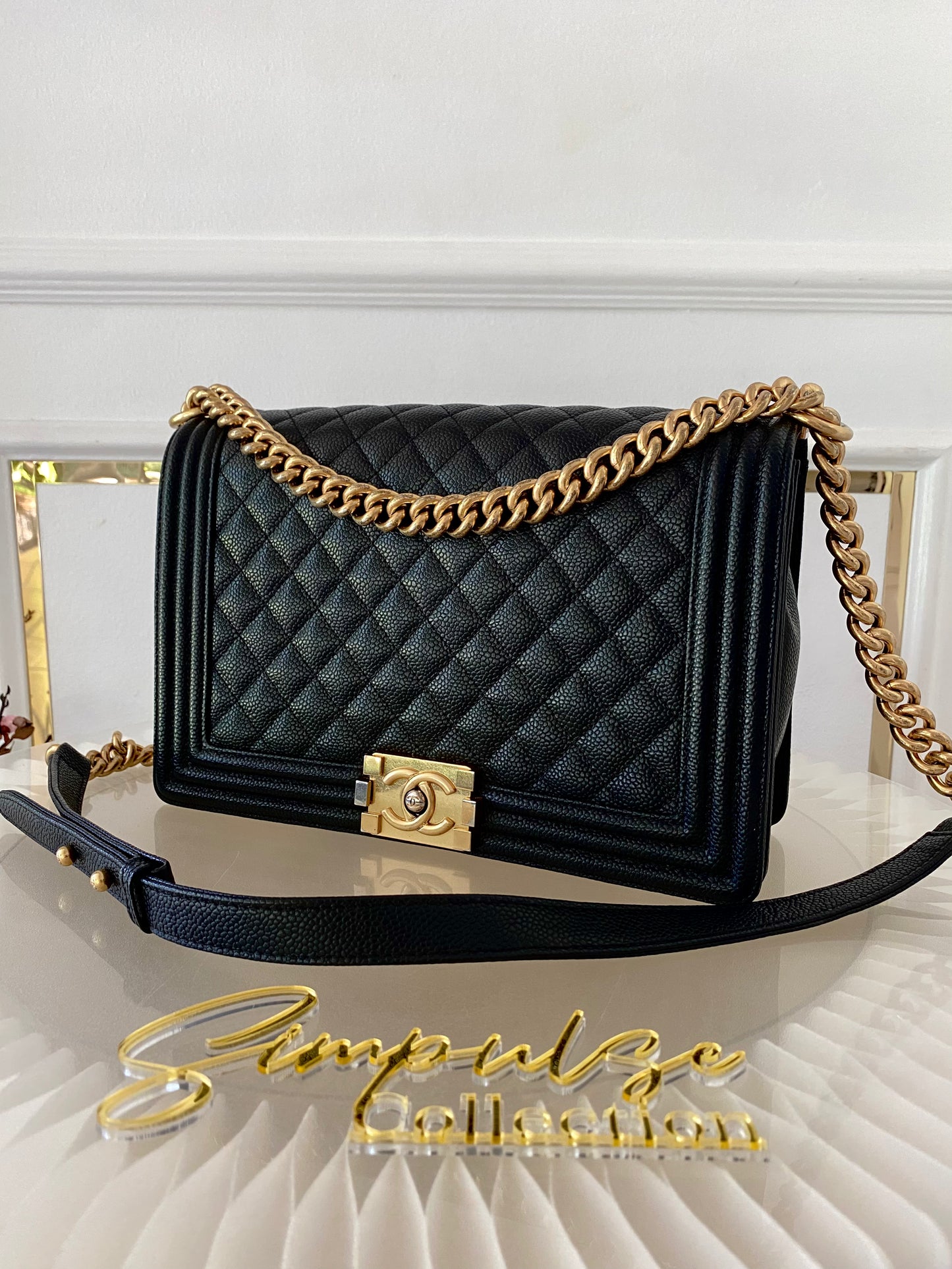 Chanel Leboy New Medium Caviar GHW