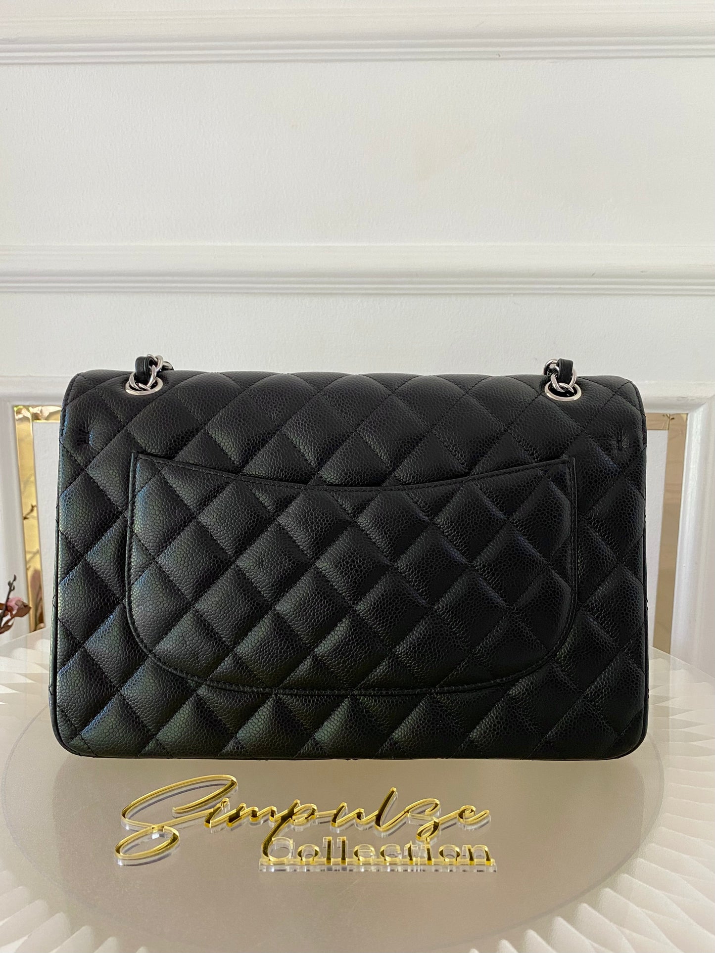 Chanel Jumbo Double Flap Caviar SHW