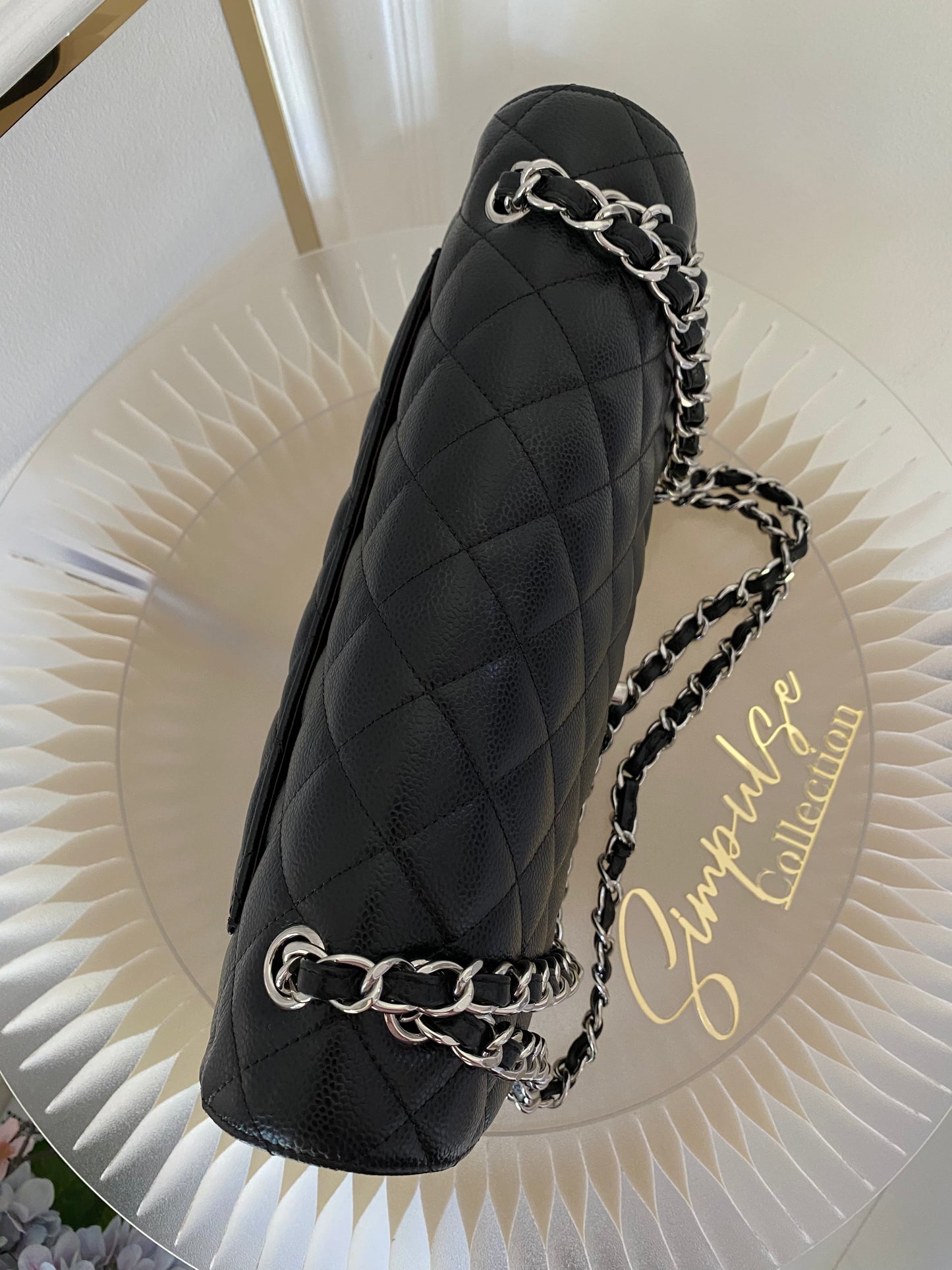 Chanel Jumbo Double Flap Caviar SHW