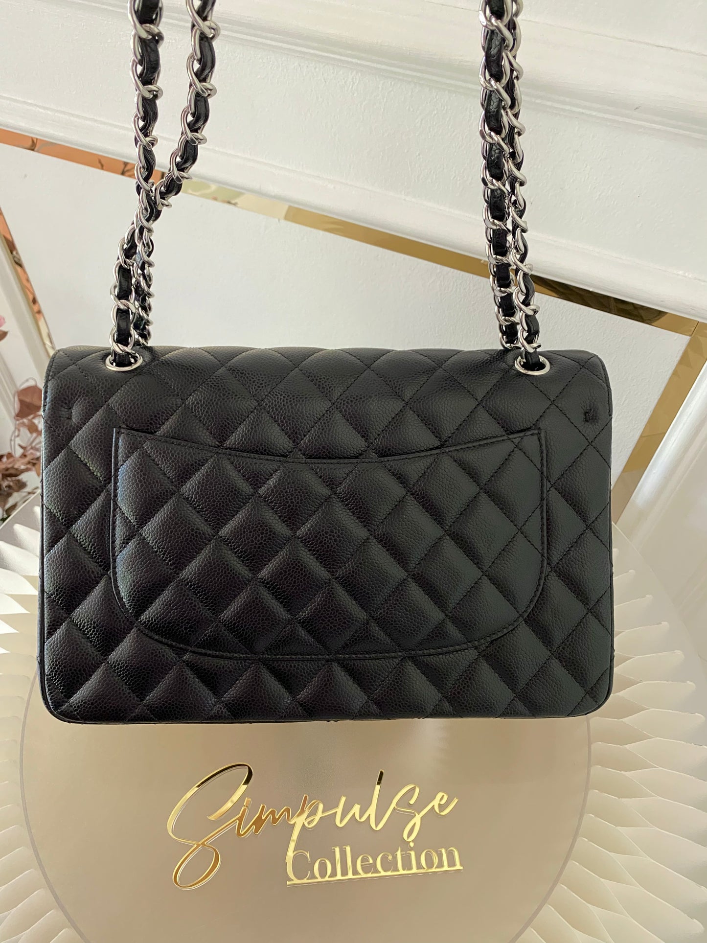 Chanel Jumbo Double Flap Caviar SHW