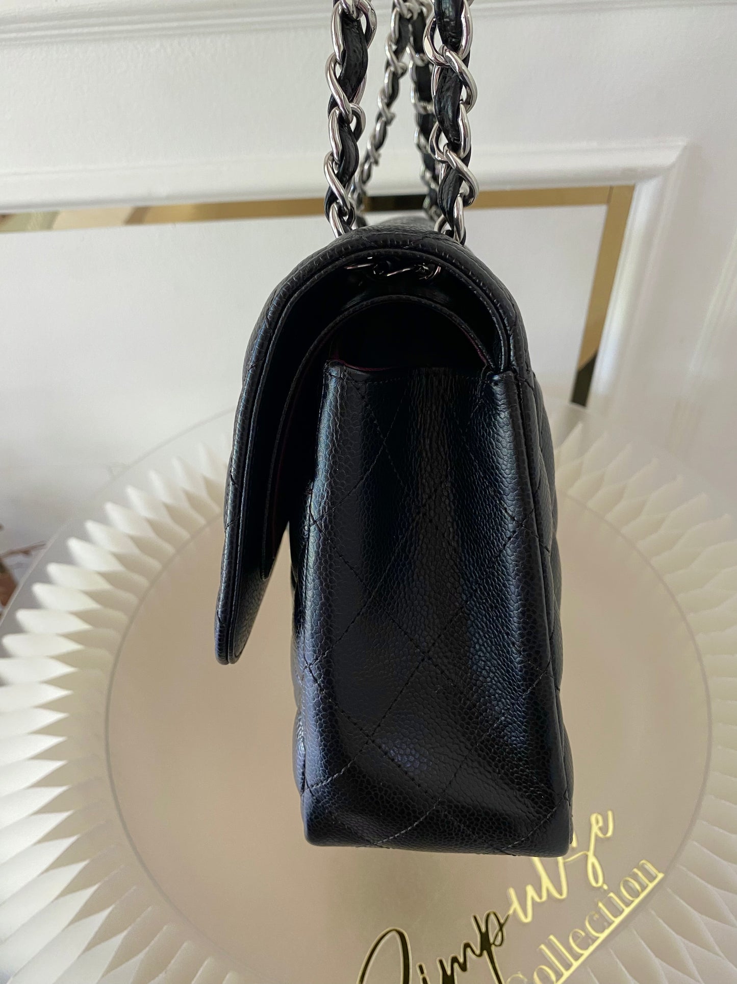 Chanel Jumbo Double Flap Caviar SHW