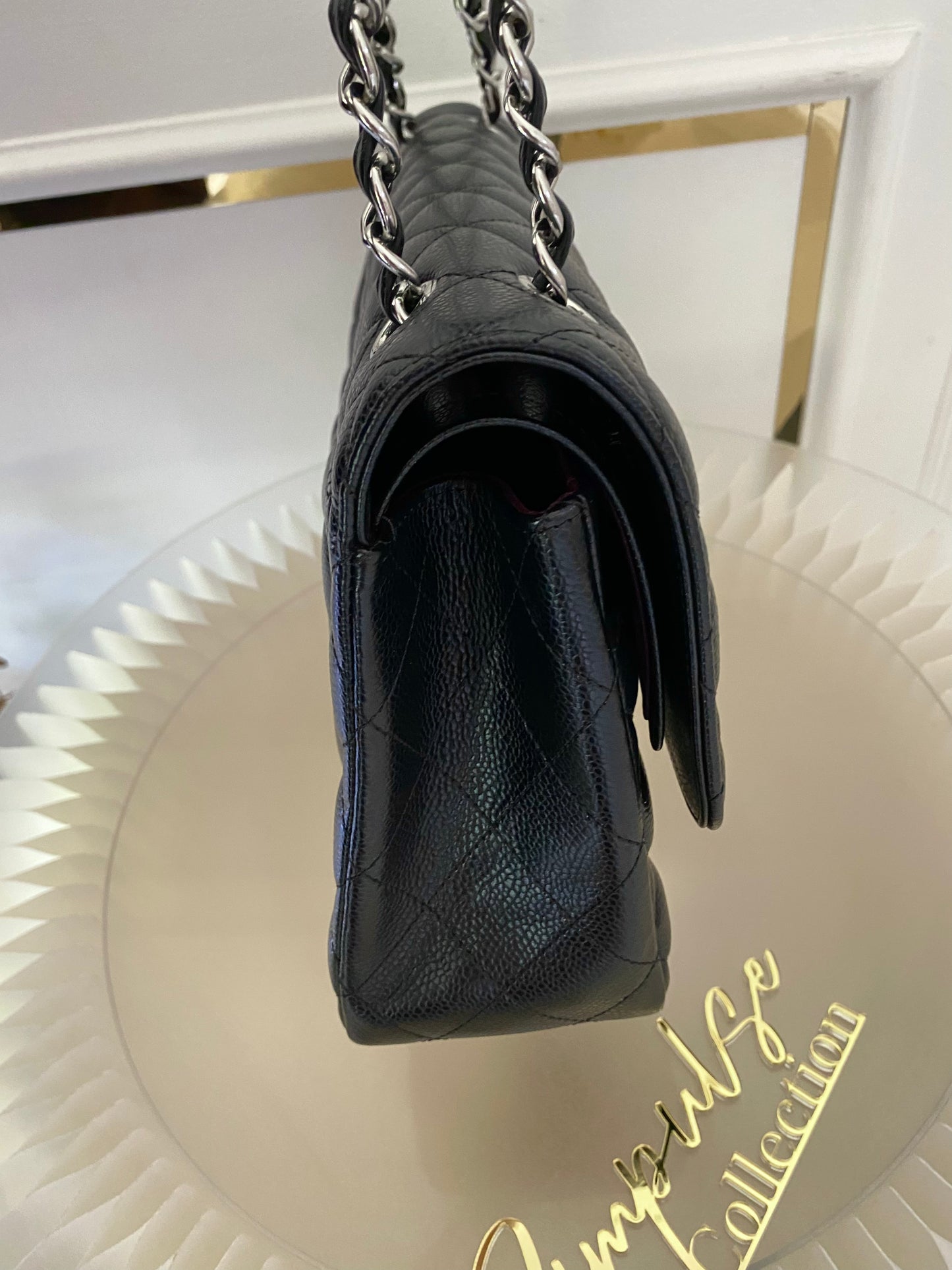 Chanel Jumbo Double Flap Caviar SHW